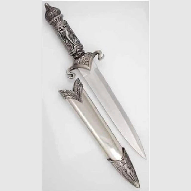 AzureGreen Novelty Athame Knife Flowing Goddess Beautiful Designed Hilt and Sheath Blade 13in Overall,Stainless Steel