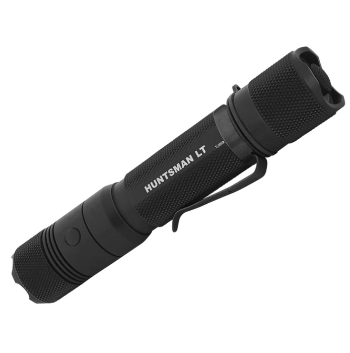 PowerTac Huntsman-LT: 1500 Lumen Long Throw Flashlight with Quiet Switch and Lifetime Warranty