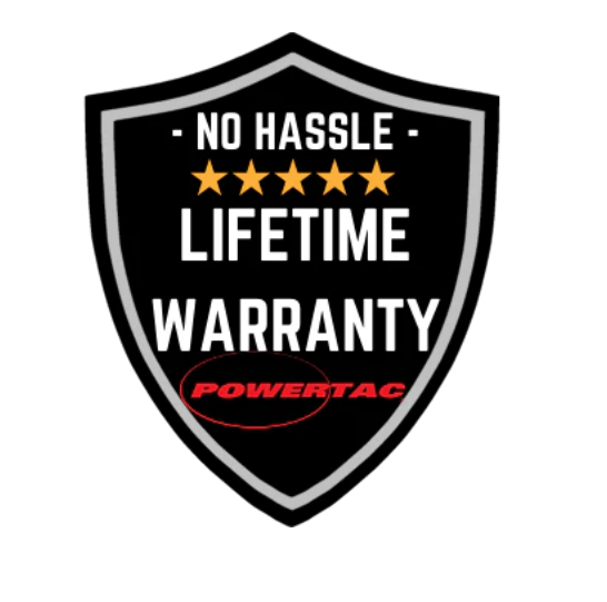 PowerTac Offset Tactical Flashlight Mount for Powertac Warrior/Huntsman-LT/XLT - Universal/Picatinny Rail Compatibility