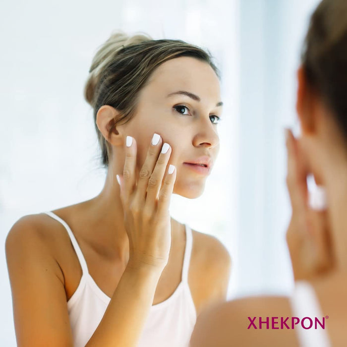 Xhekpon Cream for Face, Neck and Cleavage Skincare - Cream with Hydrolized Collagen and Aloe Vera / Anti-aing cream 40ML - Favours skin moisturization, protection and regeneration.
