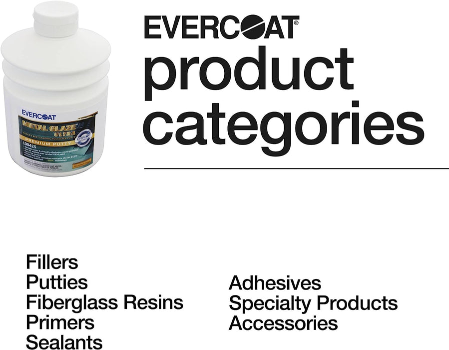 Evercoat Metal Glaze Ultra Polyester Putty for Fiberglass, Aluminum, Steel and More - 30 Fl Oz