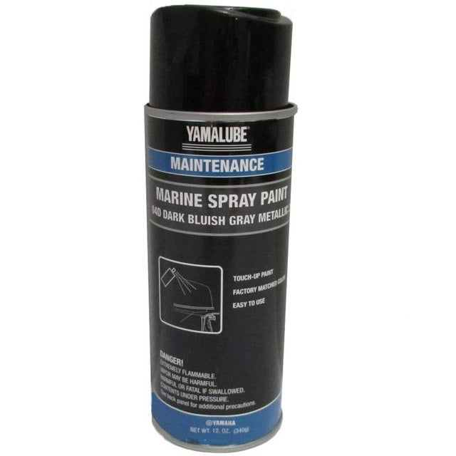 Yamaha ACC-MRNPA-IT-4D Marine Spray Paint 04D, Dark Bluish Gray Metallic