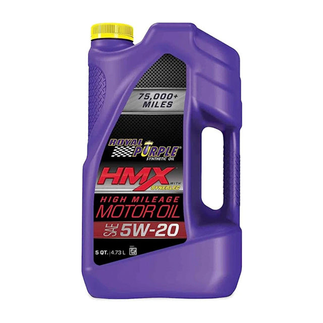 Royal Purple 17518 HMX High Mileage Synthetic Motor Oil 5W20 5-Quart Bottle