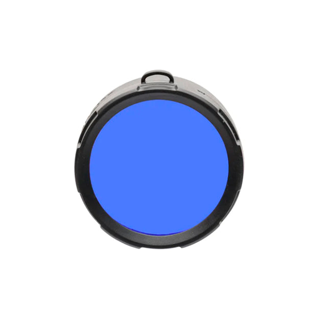 PowerTac Blue Filter for Gladiator/Huntsman-XLT Flashlight (45mm Bezel) - Enhance Night Vision & Tracking