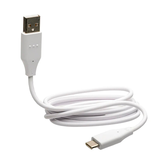PowerTac USB Type-C Cable for E5R, E9R, Warrior G3 R - 36 Inch Length, White