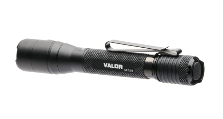 PowerTac Valor 800 Lumen 2AA LED Tactical and EDC Flashlight - Compact Power and Versatility