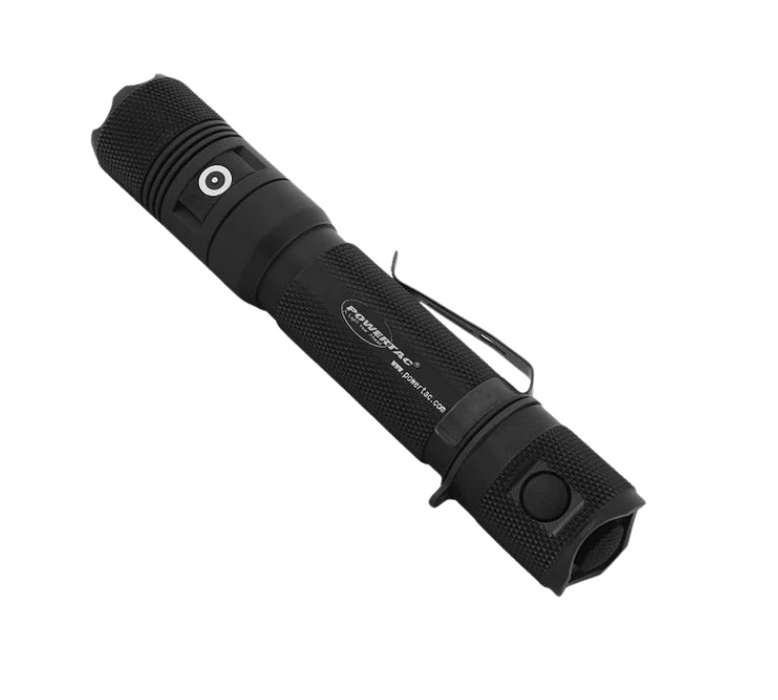 PowerTac Huntsman-LT: 1500 Lumen Long Throw Flashlight with Quiet Switch and Lifetime Warranty