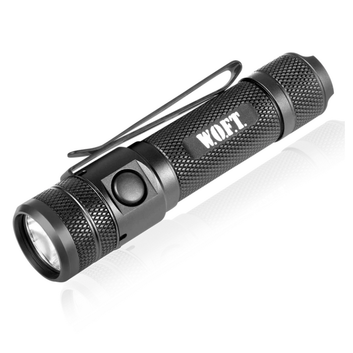 PowerTac WOFT 1200 Lumen Self Defense EDC Light | Compact Pocket Flashlight