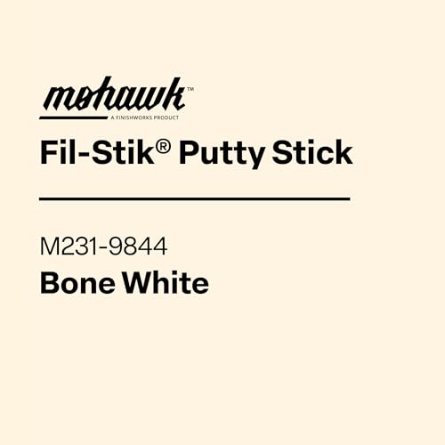 Mohawk Fil-Stik, Wax Putty Stick for Wood Repair, Bone White, M231-9844, 1 Count