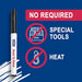 Mohawk Wood Stain Brush Tip Markers Furniture Touch Up Kit, Assorted Colors M265-1204, 6 Pack