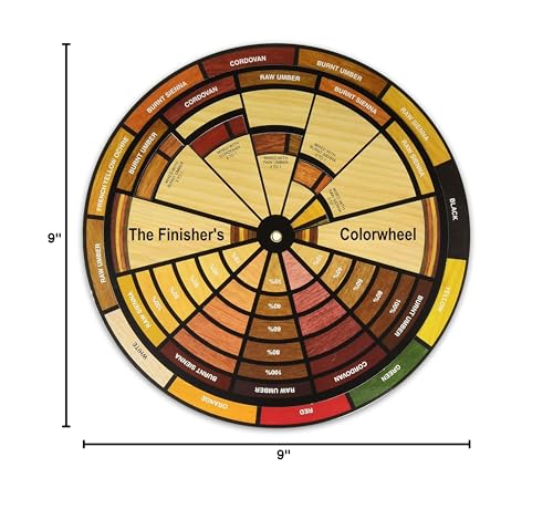 Mohawk Finisher's Colorwheel, Wood Finish, M900-1050, 9-Inch-Diameter Color Wheel