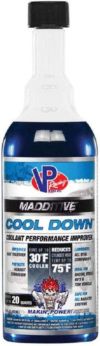 VP Racing Fuels Radiator System Additive - Cool Down, 16 Ounces (2 Pack). Safe For All Radiators. Decreases Engine Temps Up To 30 degrees F