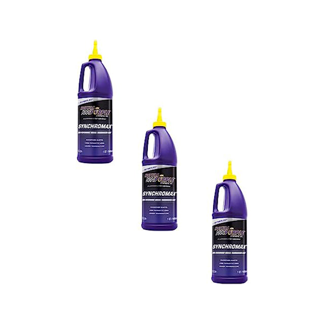 Royal Purple 01512 Set of 3 Synchromax Manual Transmission Fluid 1-Quart Bottles