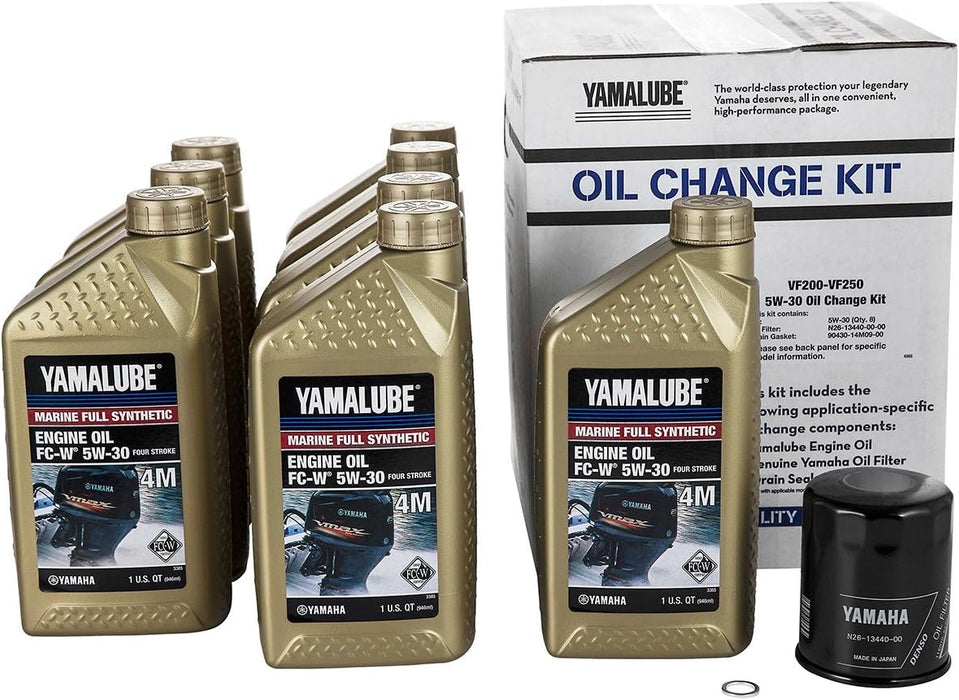 YAMAHA Outboard Engine Oil Change Kits (Size: VF200 / VF250, Option: 5W/30)