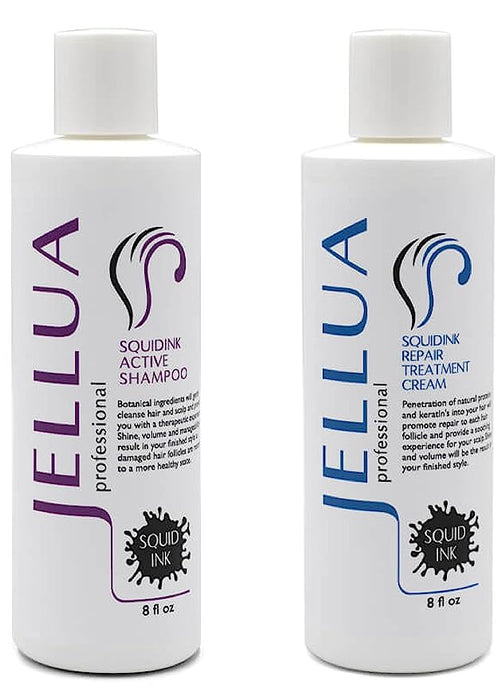 Jellua Squidink Active Shampoo and Repair Treatment Cream 8.0 Oz Duo