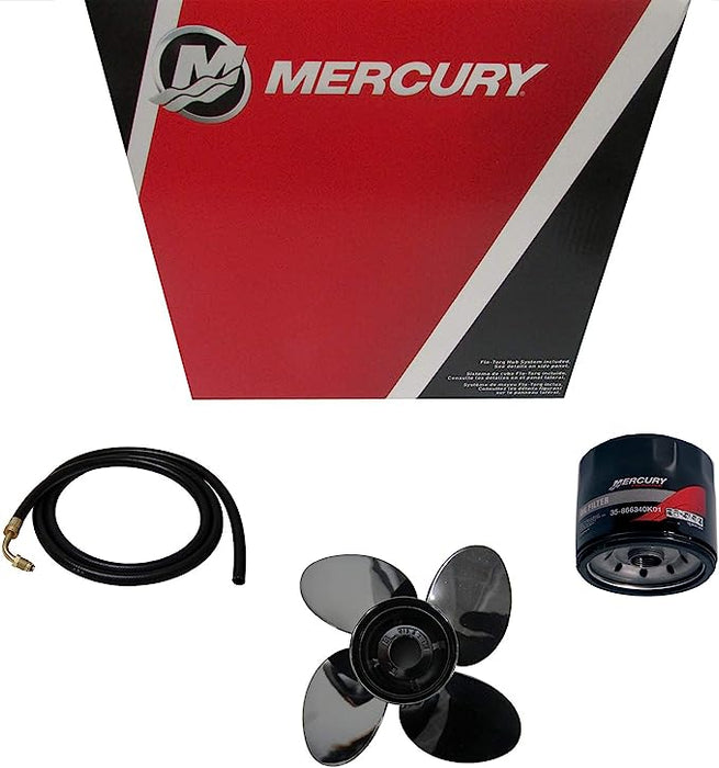 OEM Mercury 100 Hour Maintenance Kit for 150HP EFI FourStroke Outboard 8M0094232 (Kit Includes: Oil filter, Fuel filter, Lower unit gearcase drain plug seal)