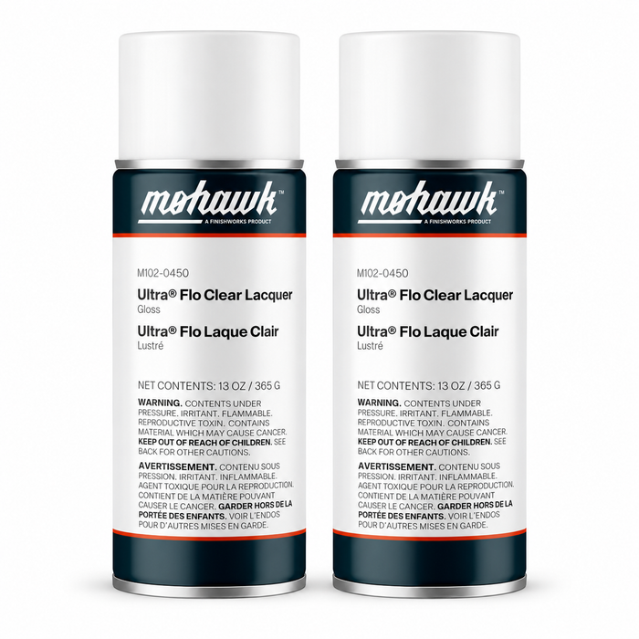 Two-pack of Mohawk M102-0450 Ultra Flo Clear Gloss aerosol
