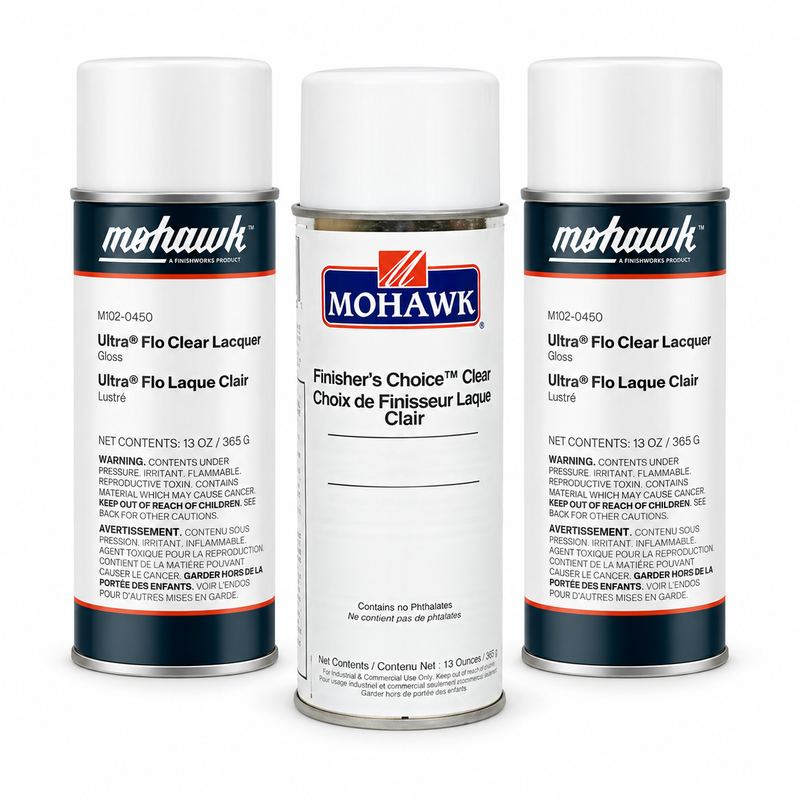 Mohawk professional three-pack with sanding sealer and two clear gloss aerosols