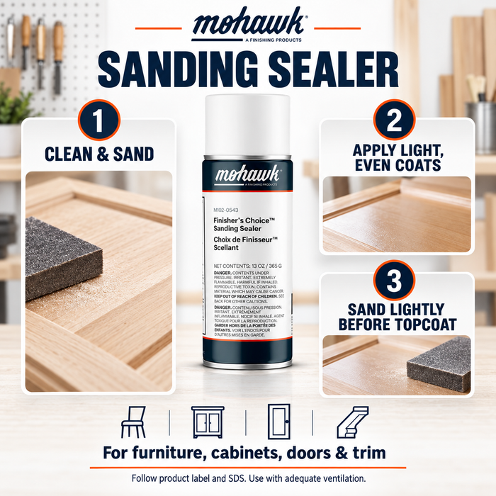 How to use Mohawk M102-0543 Finisher's Choice Sanding Sealer