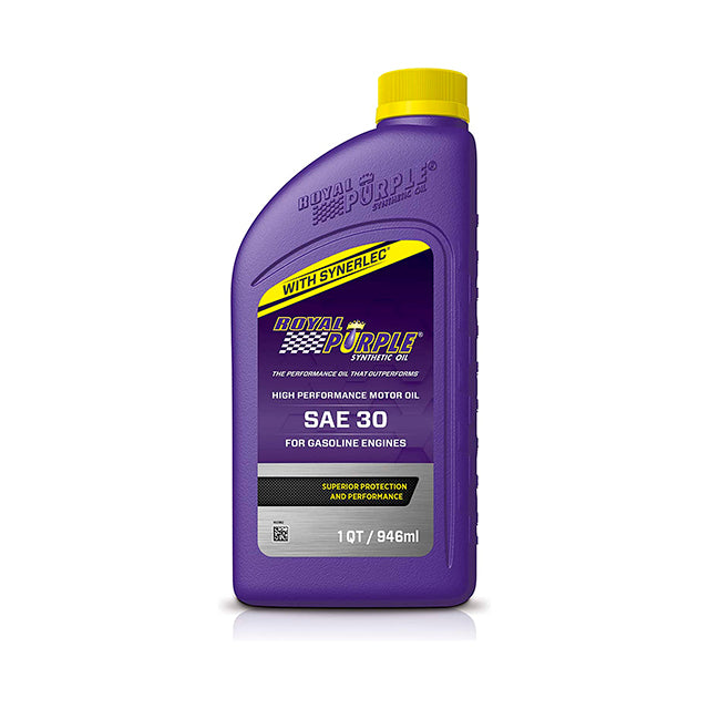 Royal Purple 01030 API-Licensed SAE 30 High Performance Synthetic Motor Oil - 1 Qt.