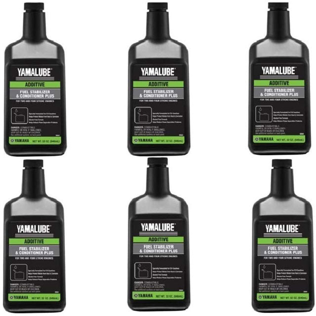 Yamaha ACC-FSTAB-PL-32 Fuel Stabilizer & Conditioner PLUS 32oz, Pack Of 6