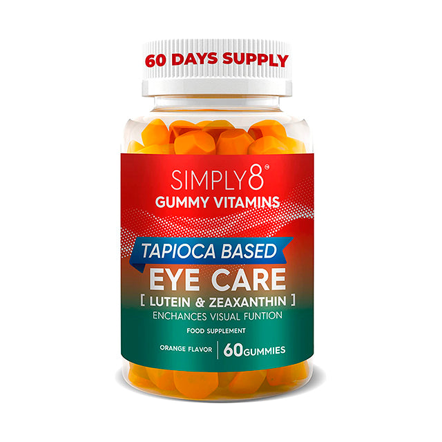 Simply8 Zeaxanthin and Lutein Eye Care Vitamins for Adults and Kids | Gummy Vitamin for Eye Health | Supplements for Eyes | Vegan | Non-GMO | Gluten Free, Kosher, Halal Gummies